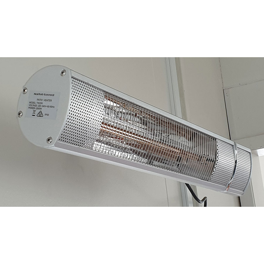 3 X 2kw Infrared Patio Heater Ip65 Rated United Distributors - 2kw Electric Quartz Infrared Patio Heater